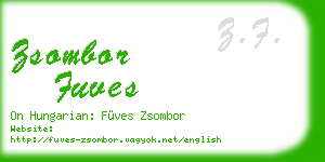 zsombor fuves business card