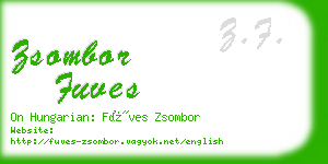 zsombor fuves business card